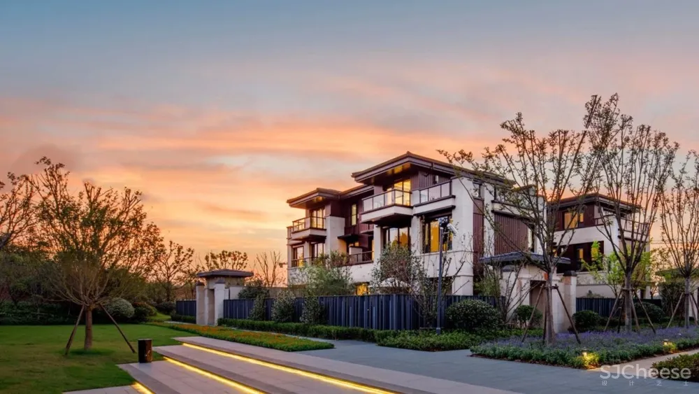 李玮珉新作 南京仁恒「凤凰山居」大吉别墅 效果图和实景照片