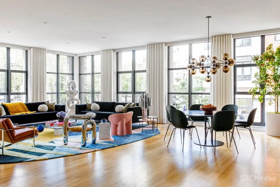 纽约TRIBECA的多彩嬉戏公寓