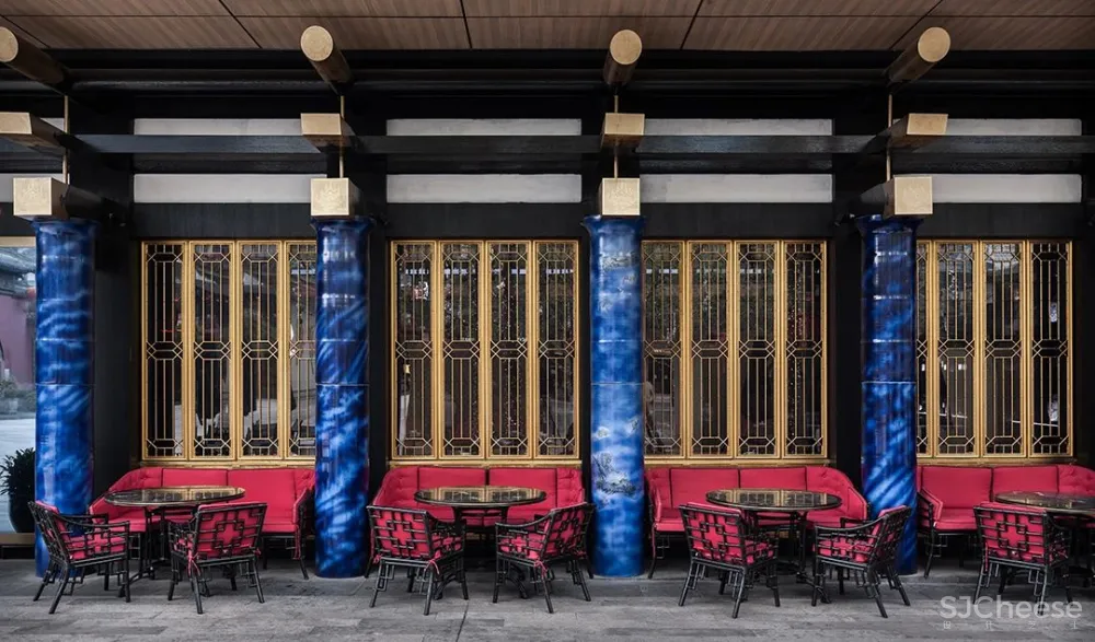 弄设计:得云茶楼成都太古里店,一幅美丽的画卷!