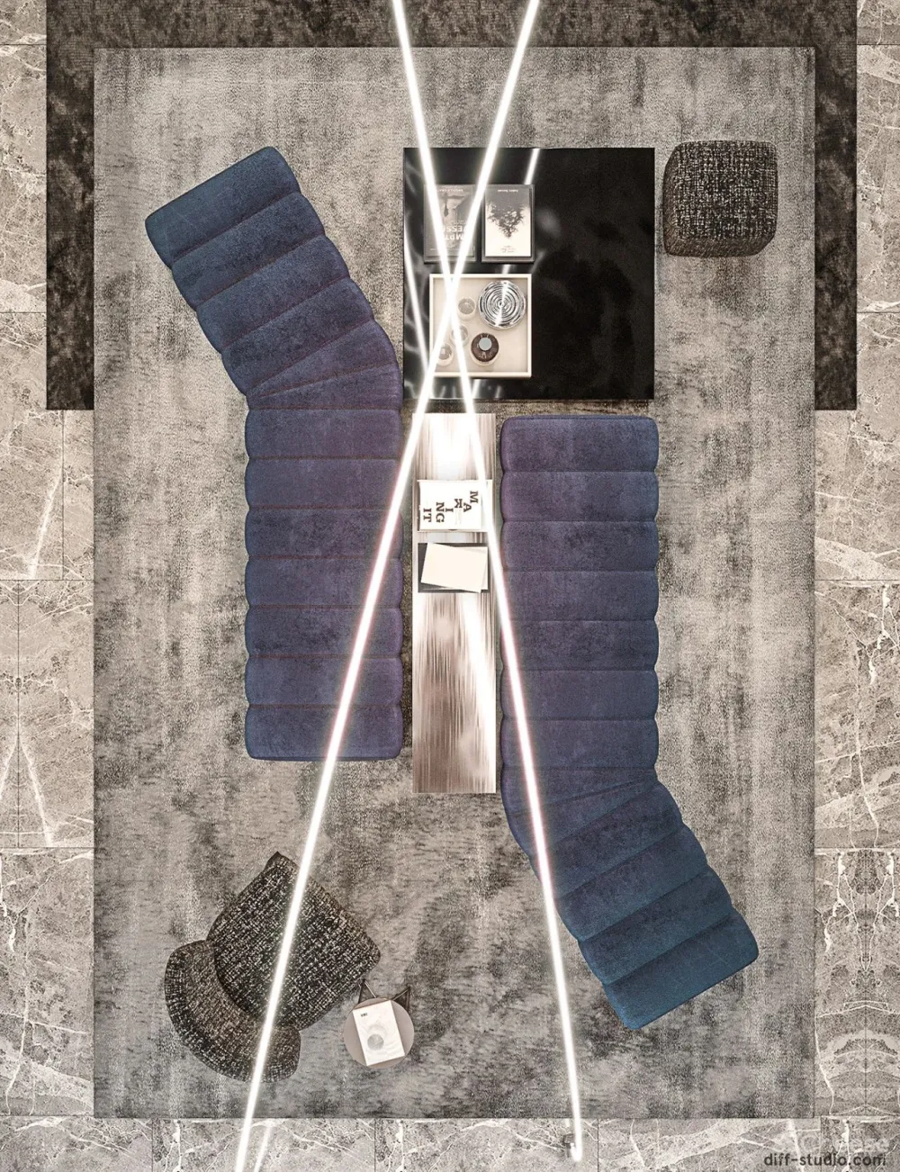 Diff新作 北京轻奢私宅,质感满分!