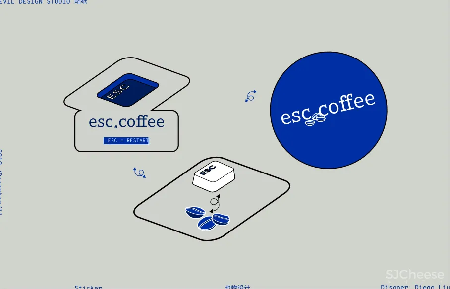 壹阁设计 x 作 『esc.coffee』