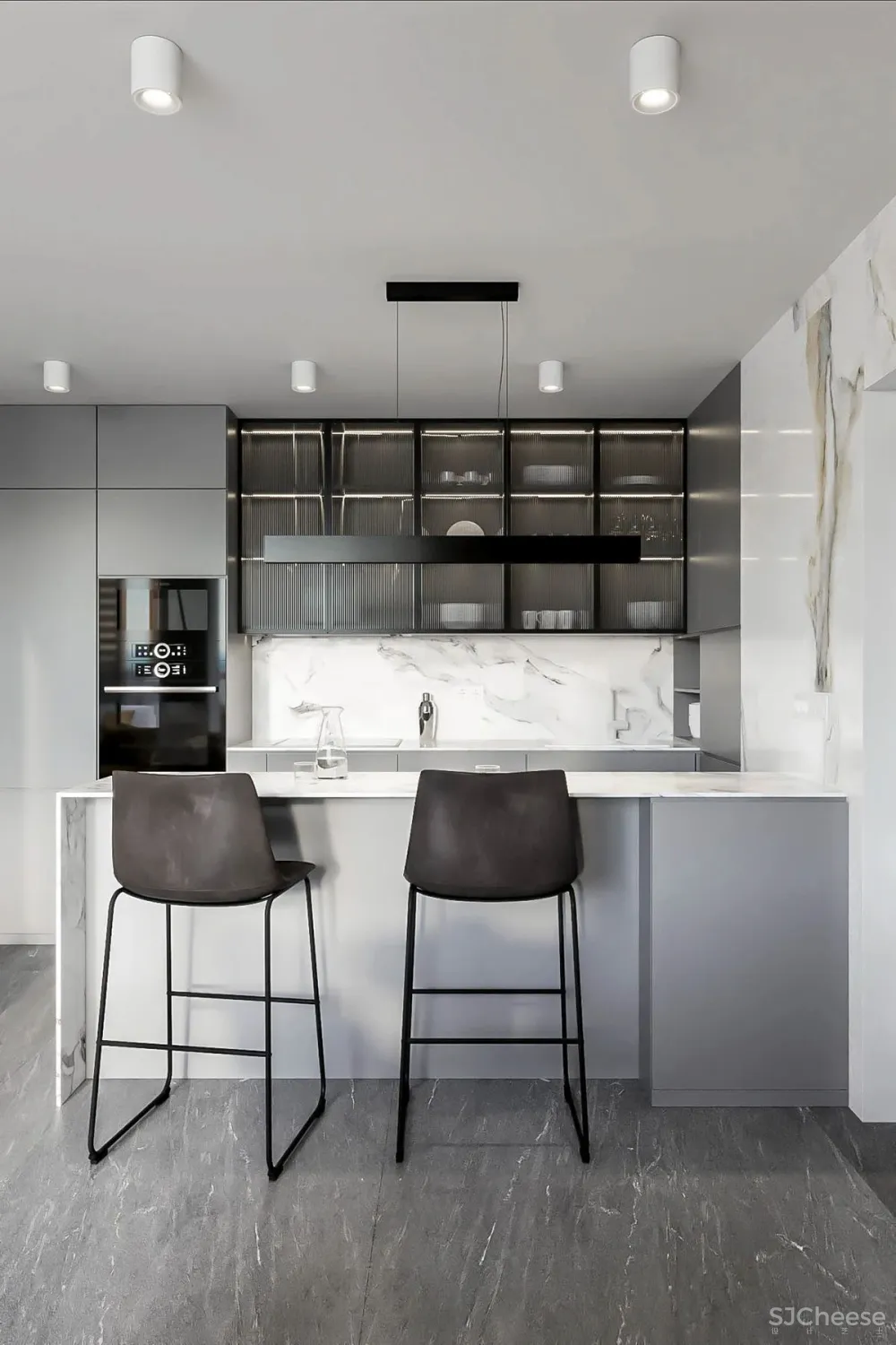 大理石与木材结合,让家更有质感!