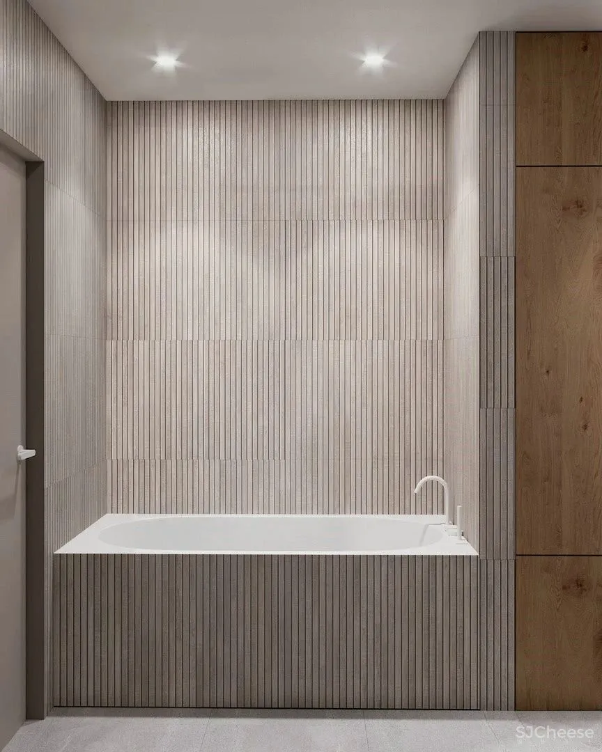 白墙太单调,用水磨石做墙面更显精致