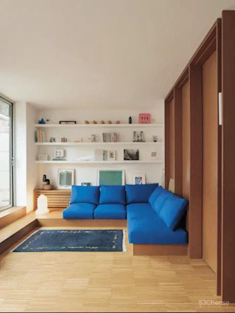 70㎡的老房改造, 开放式布局让空间更明亮!