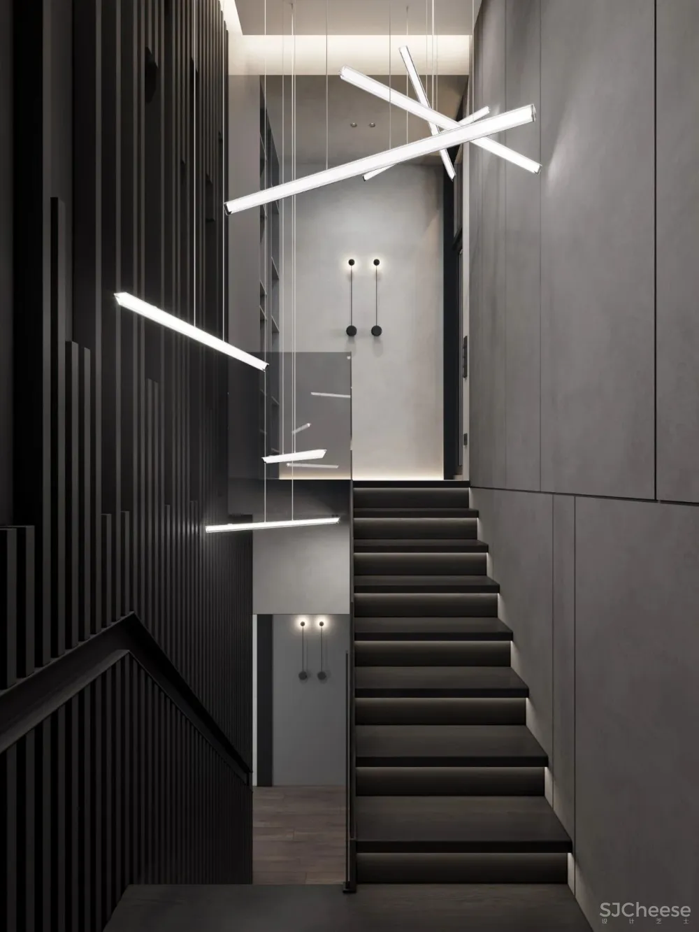 147㎡带露台的顶层复式 高级灰,气场一流!