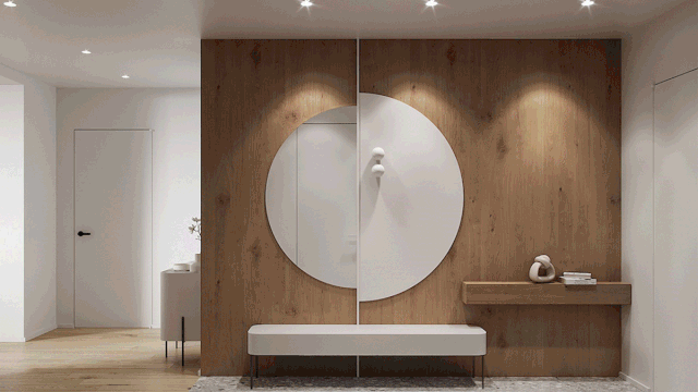 白墙太单调,用水磨石做墙面更显精致