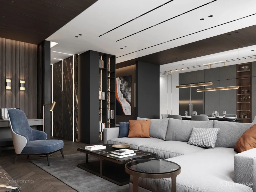 100个·轻奢系客厅设计