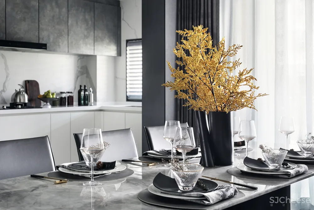 200㎡简雅高级灰，气质非凡的设计格调！