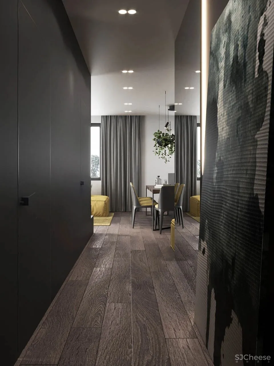 90后职业赛车手的家,62㎡住出单身贵族范儿!