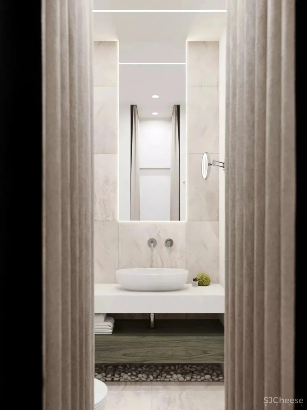 90后医生120㎡简约不失精致的家,卧室地台太棒了!