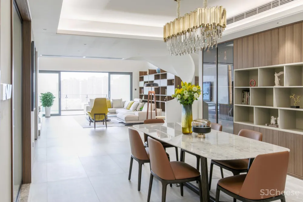 洛辰设计|星河丹堤私人府邸:依山湖林海而居 简单纯净是家应有的气质