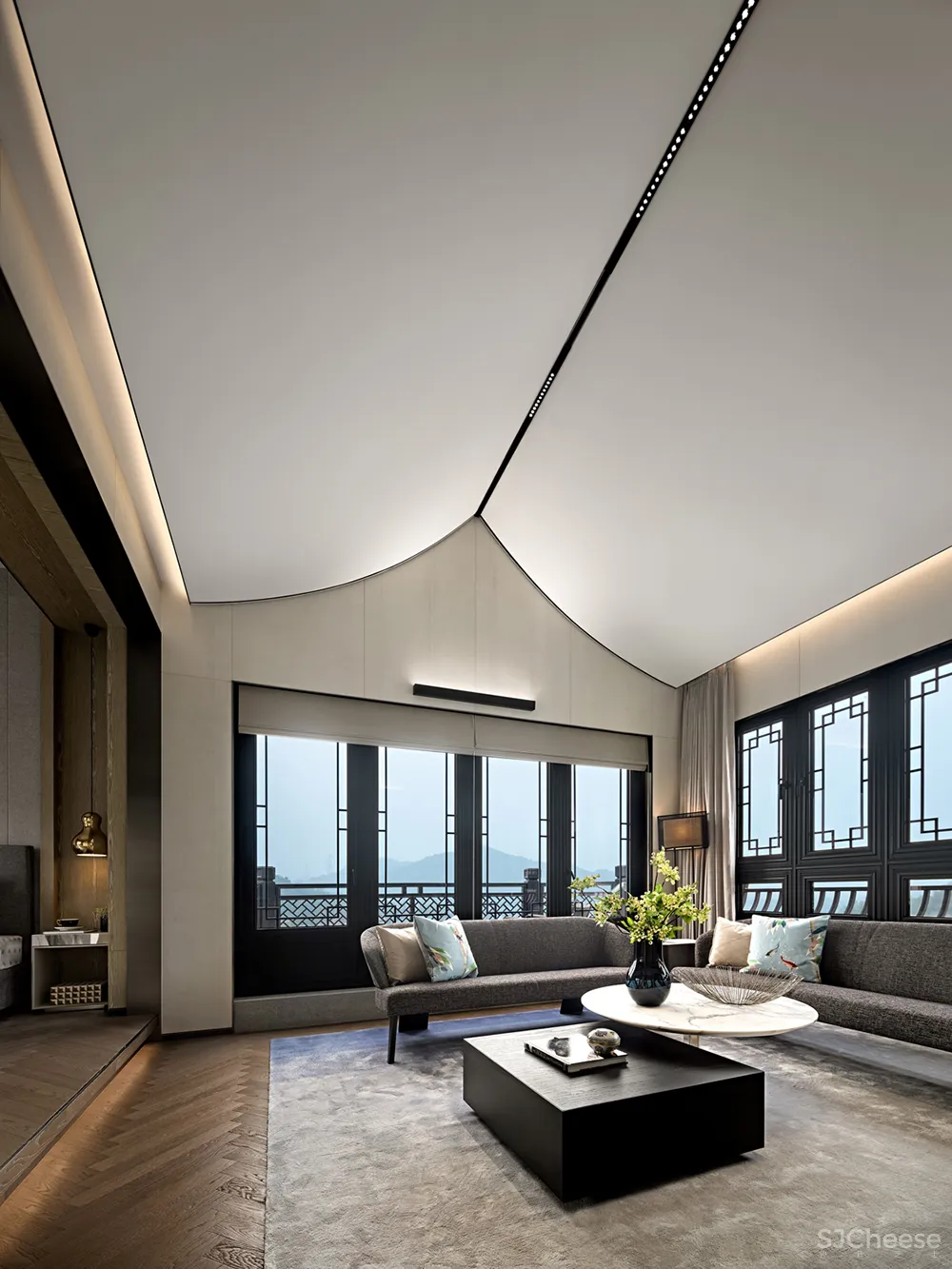 462㎡中式庭院,生活的每一步都很艺术!