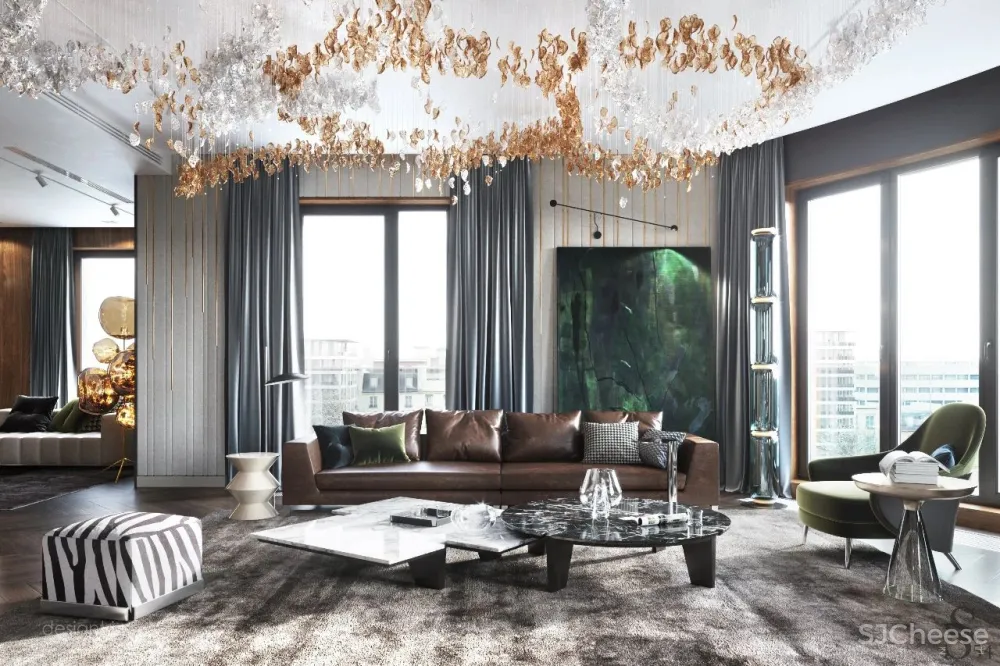 100个·轻奢系客厅设计