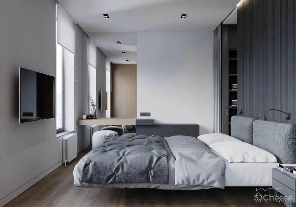 黑白灰 原木,超有格调的简约设计!