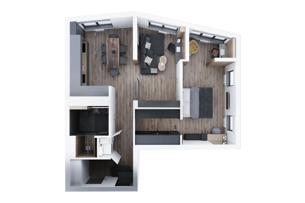 黑白灰 原木,超有格调的简约设计!