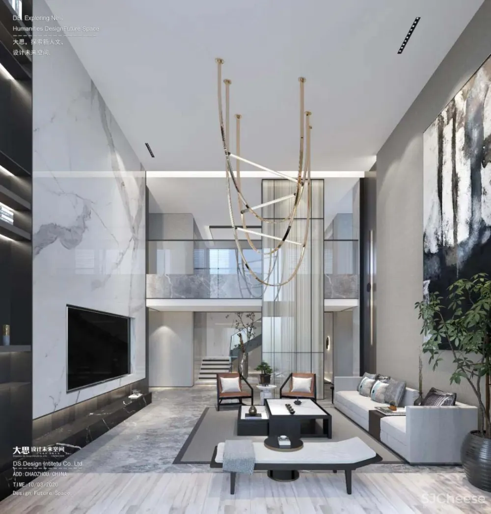 大思设计 | 虚致吉祥-极简新中别墅