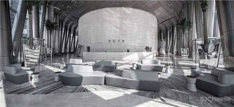 “光给予影的存在,影赋予光的生命” 中银大厦