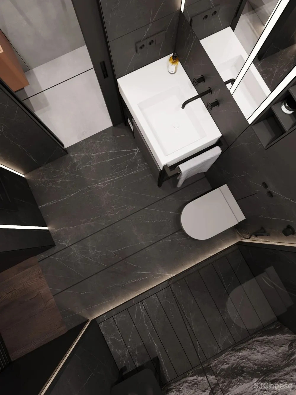 147㎡带露台的顶层复式 高级灰,气场一流!