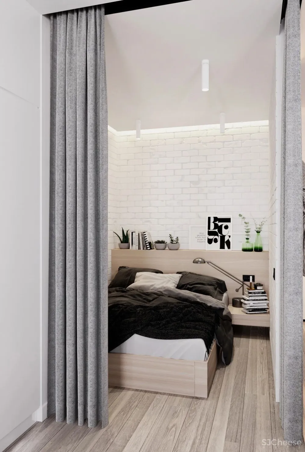 48㎡单身男人的地方,简约时尚!