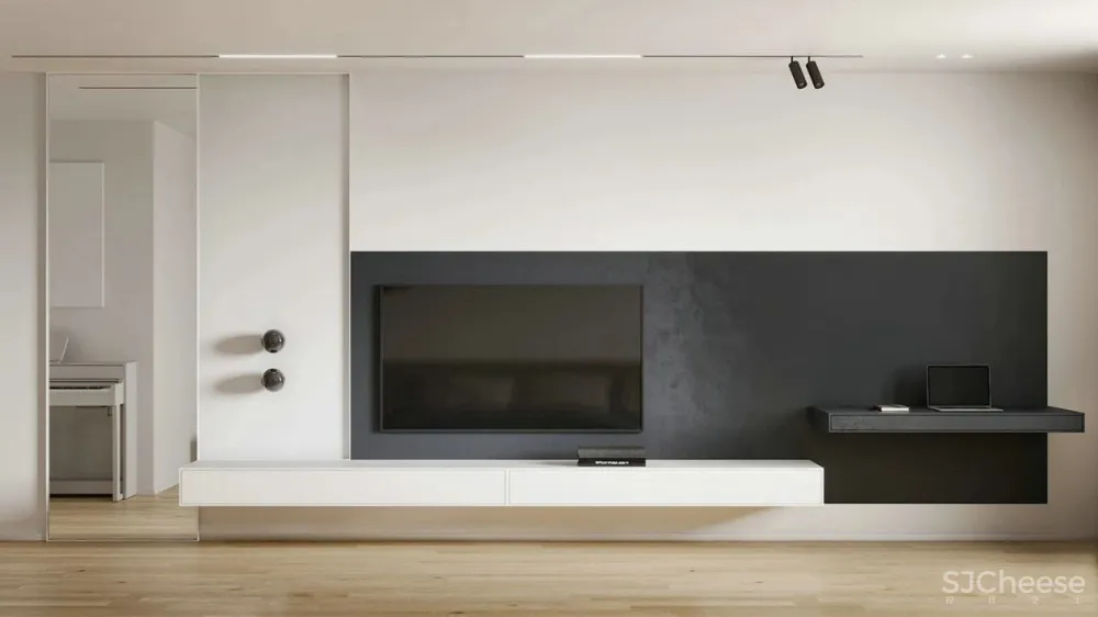 白墙太单调,用水磨石做墙面更显精致