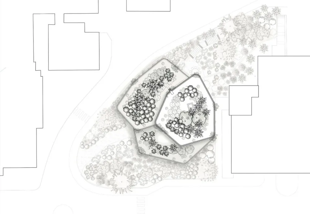 Heatherwick 新作‘麦琪癌症护理中心’，三座‘花盆’