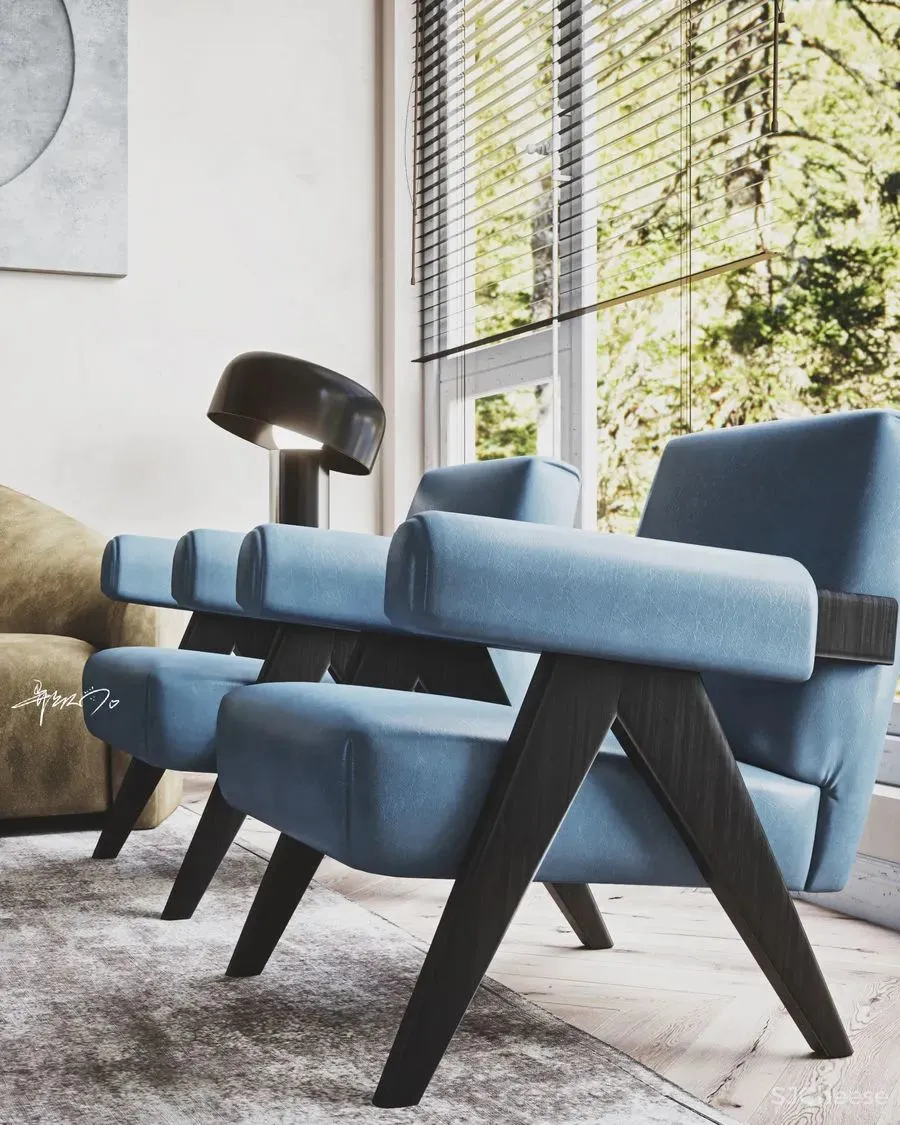 作品欣赏 简单质朴的客厅，给人宁静的感觉