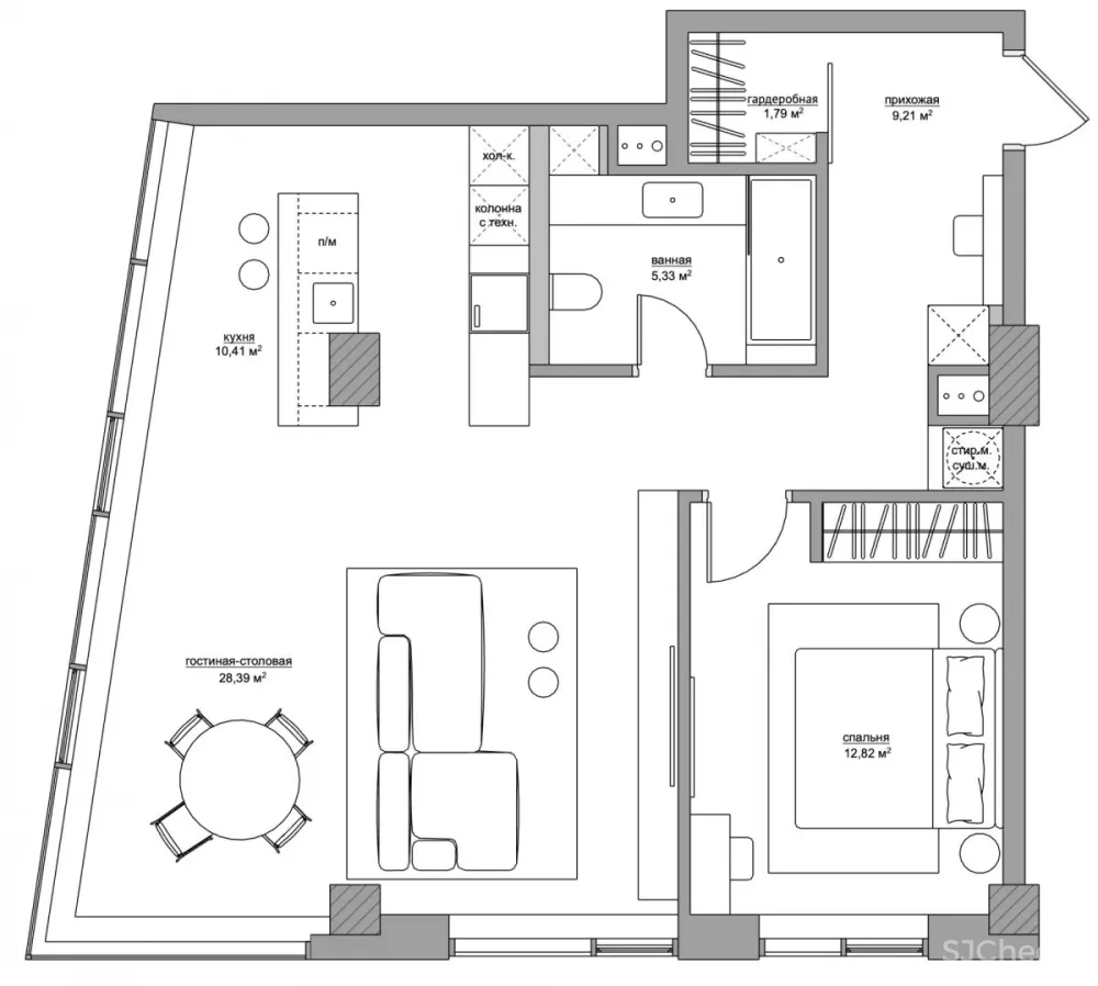 撞色高级灰私宅,彰显极简生活的至高美学!