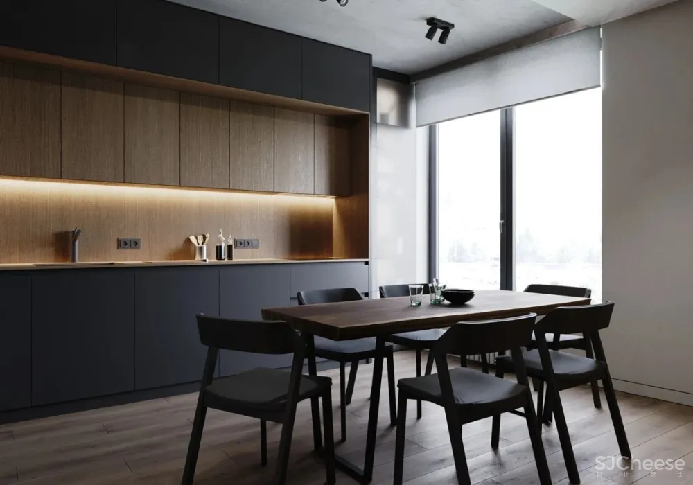 黑白灰 原木,超有格调的简约设计!