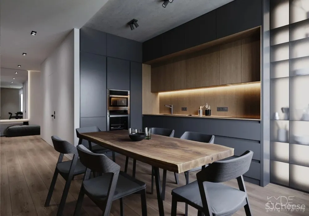 黑白灰 原木,超有格调的简约设计!