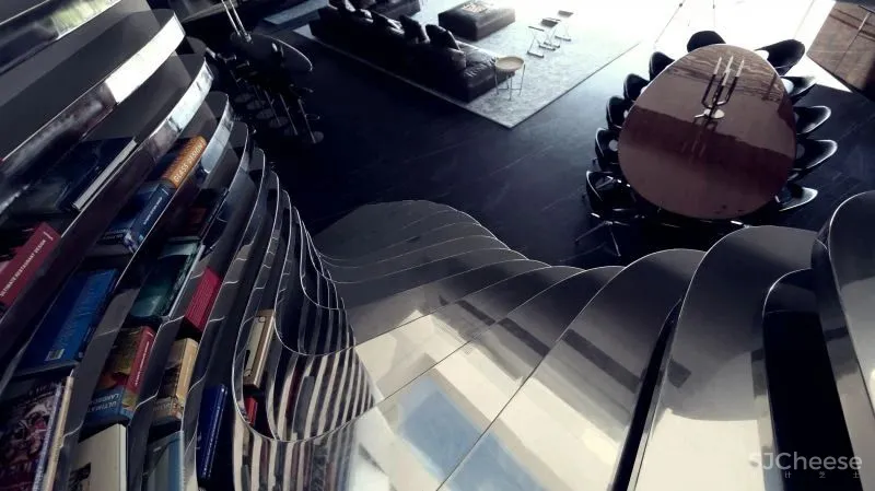 这栋房子用曲线大理石做外墙,张扬的个性之美!