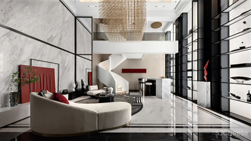 大研建筑设计 天津大院样板房