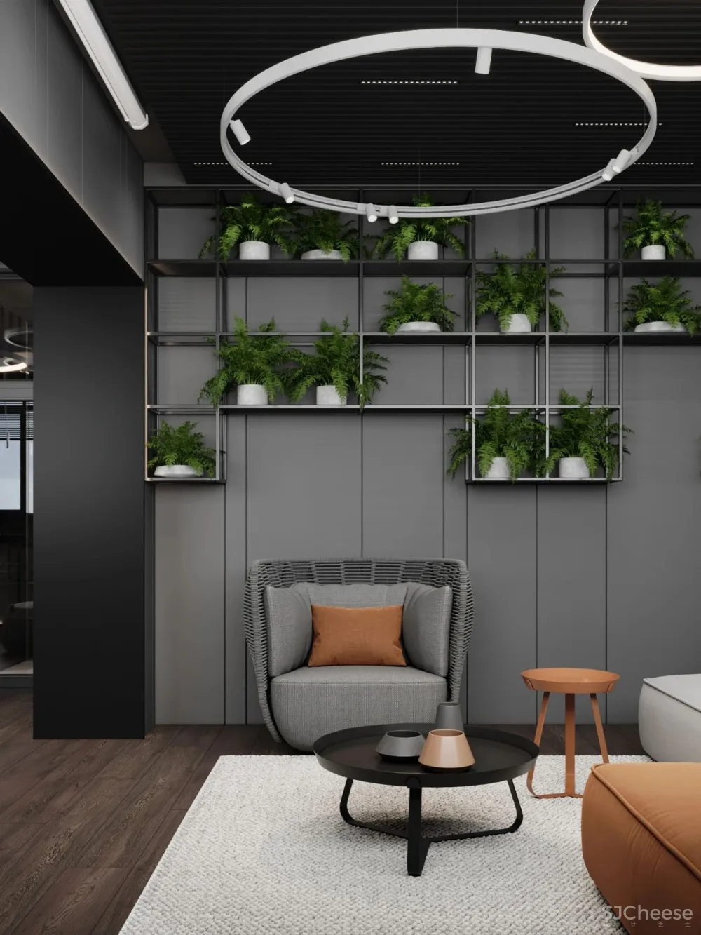 147㎡带露台的顶层复式 高级灰,气场一流!