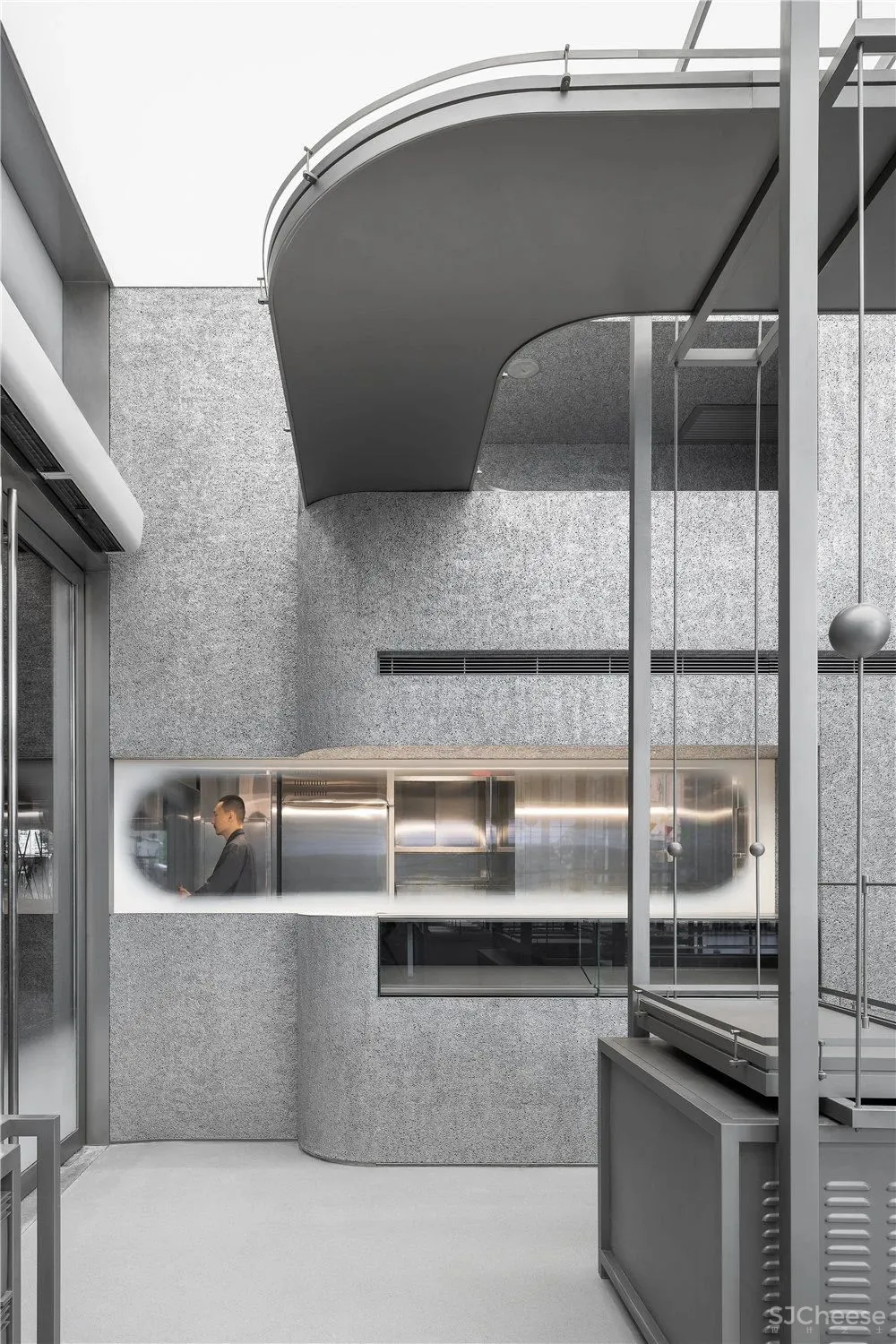 Das Lab新作丨后工业时代的机械美学喜茶体验店