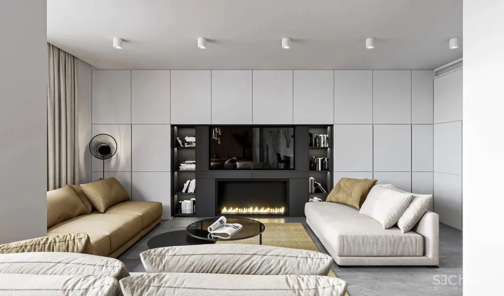 大理石与木材结合,让家更有质感!