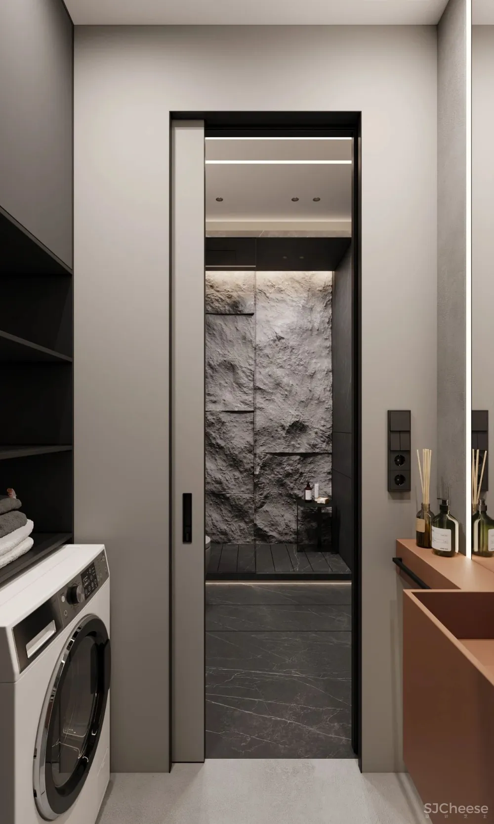 147㎡带露台的顶层复式 高级灰,气场一流!