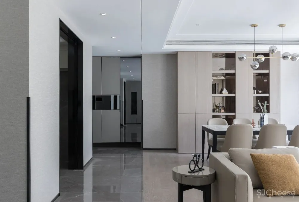 建筑师与老师的190㎡叠墅,一家四口,简单黑白灰,打造极简品质空间。