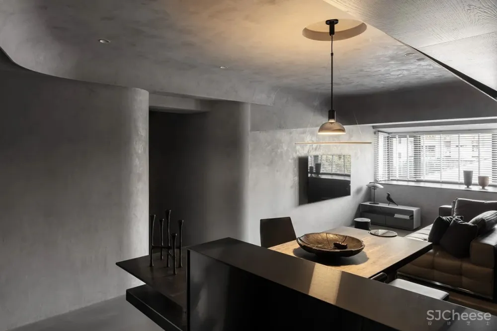 小户型的住宅,高级黑,满满的豪宅感!