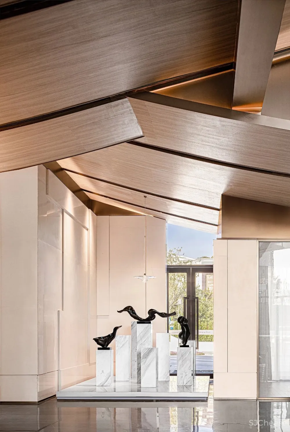 意巢设计丨长沙万科大家品牌生活馆:诗意沁然,与自然呼应共生