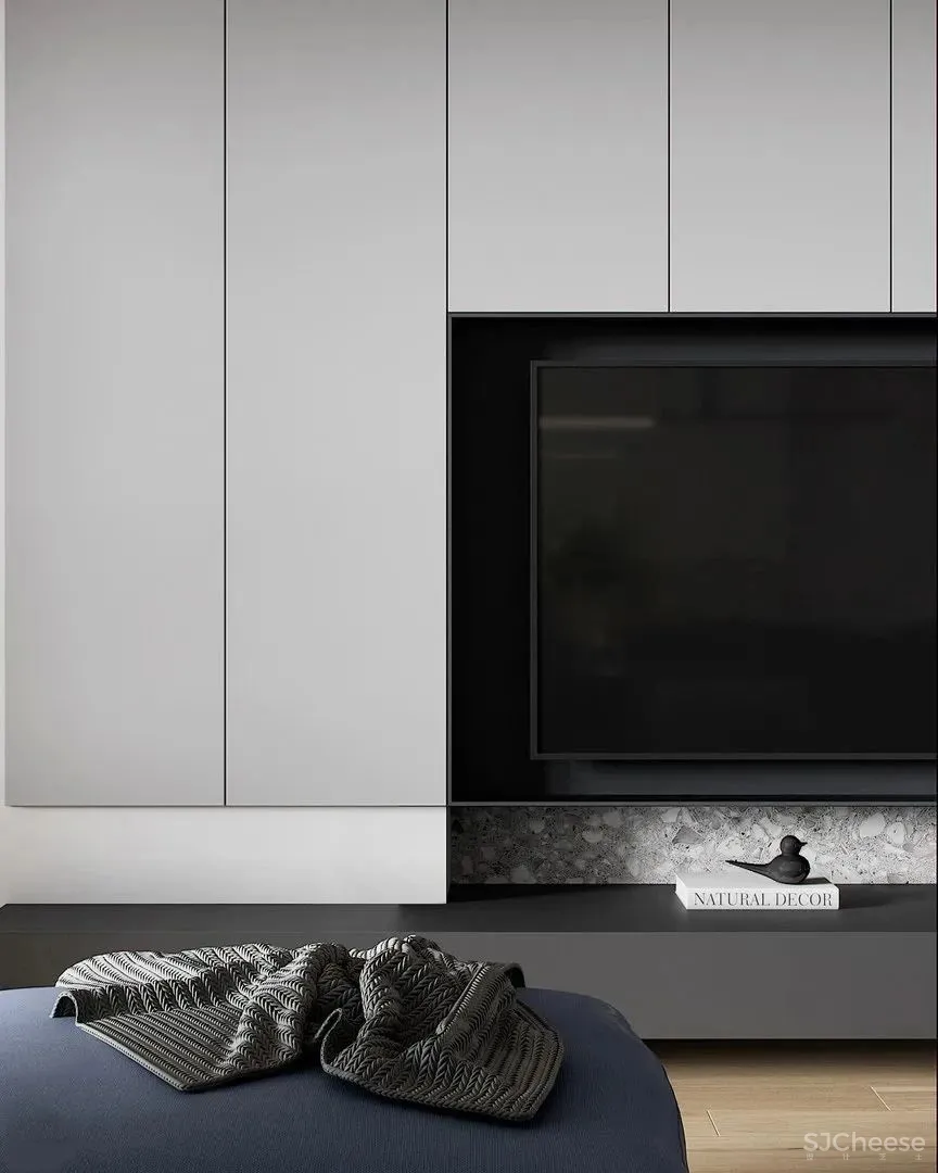 白墙太单调,用水磨石做墙面更显精致