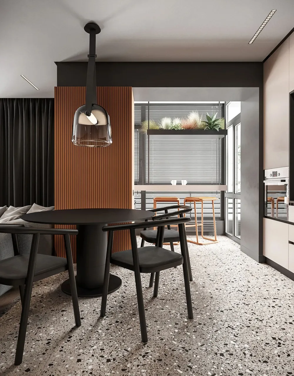 70㎡ 小户型,把阳台改成小吧台美观又实用!