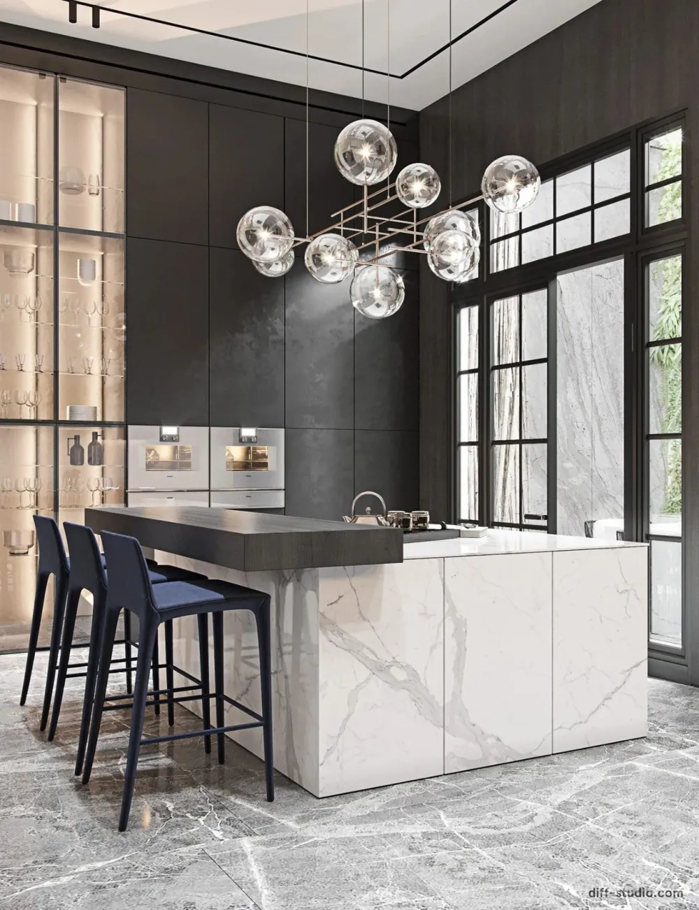 Diff新作 北京轻奢私宅,质感满分!