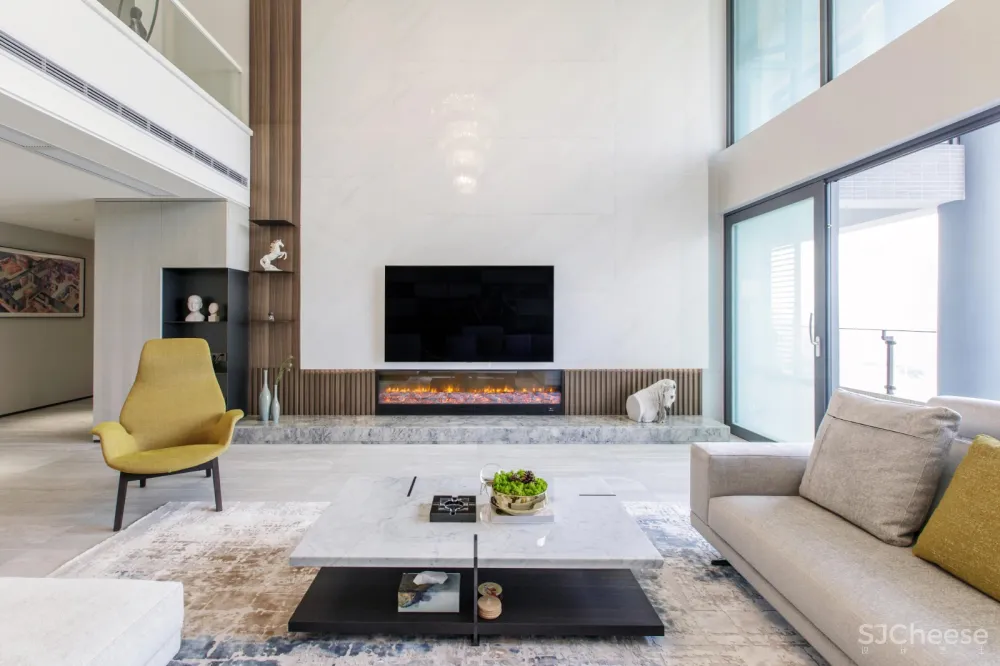 洛辰设计|星河丹堤私人府邸:依山湖林海而居 简单纯净是家应有的气质