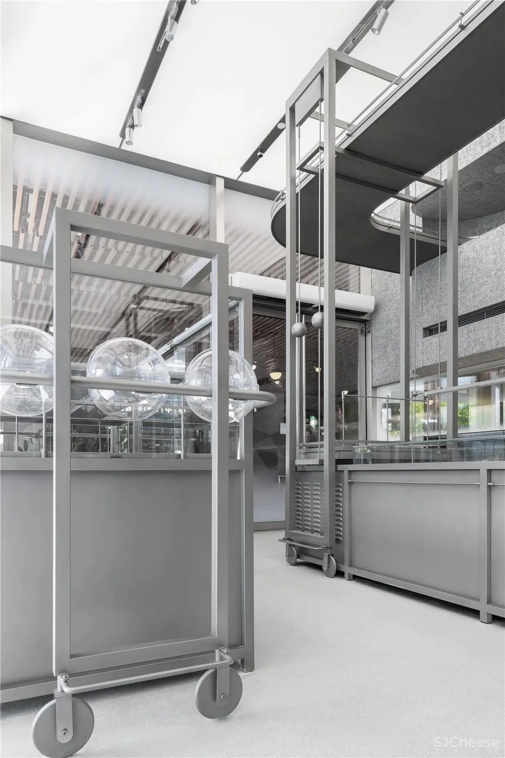 Das Lab新作丨后工业时代的机械美学喜茶体验店