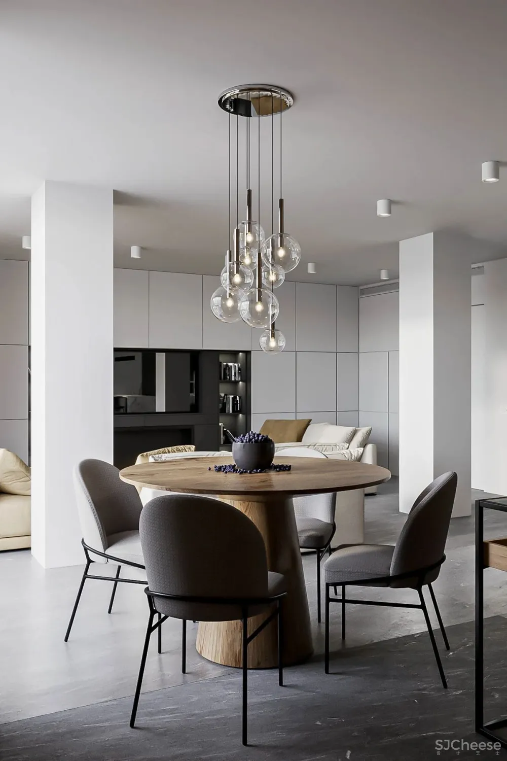 大理石与木材结合,让家更有质感!