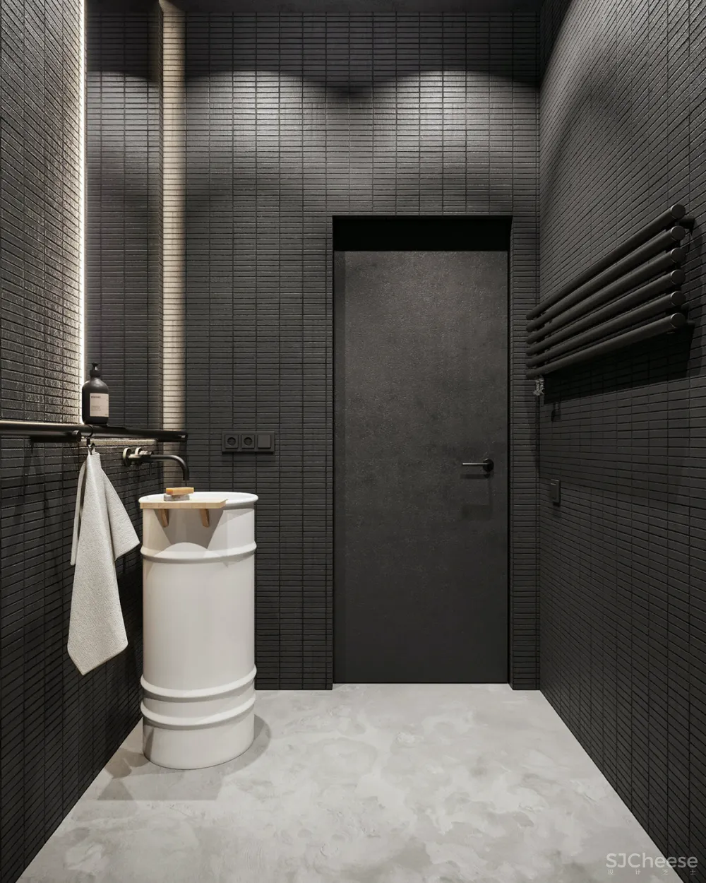 砖墙 木饰面，工业风这样设计超有范