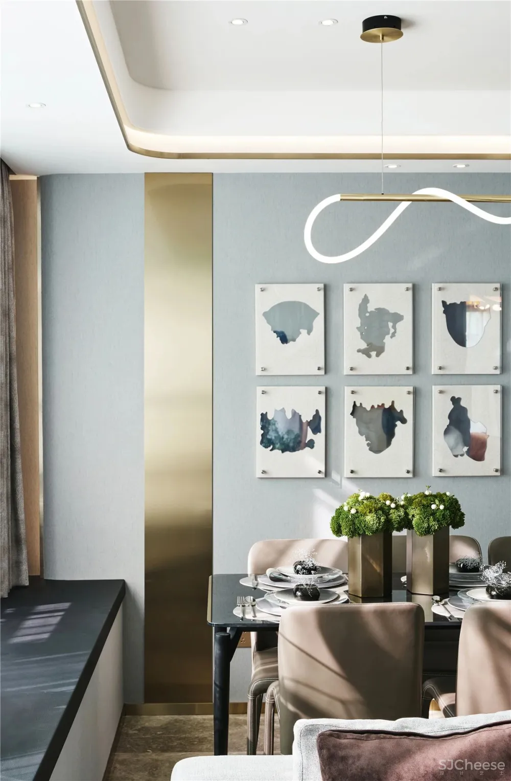 刘荣禄设计新作 雅奢空间设计,描绘都市新贵新生活