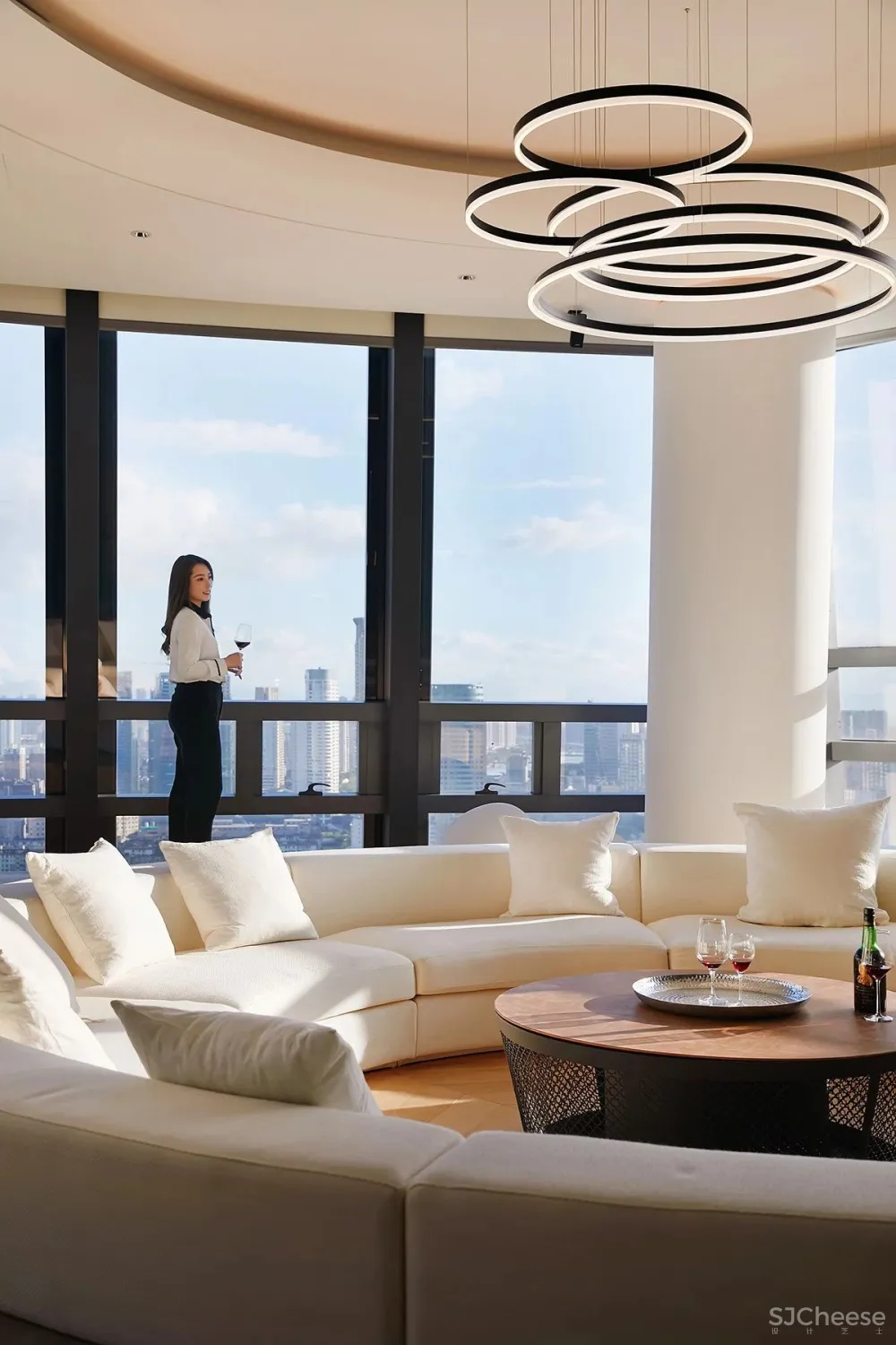 【中赫设计】天空之镜 宁波财富中心天际会所