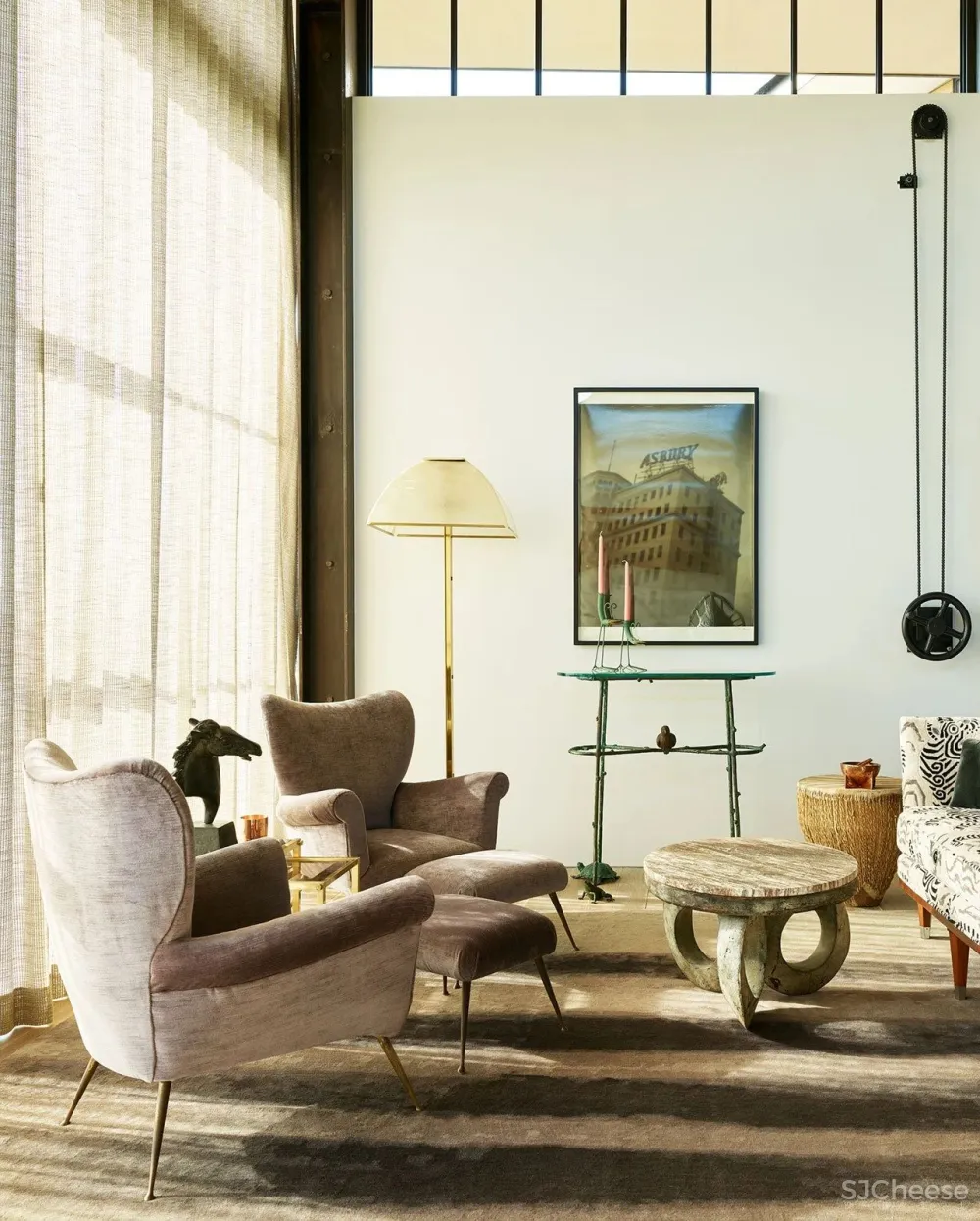 工业风别墅混搭复古家具,竟然能这么精致优雅!