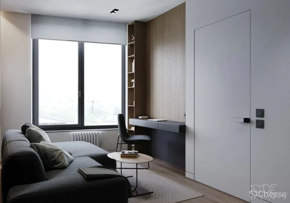 黑白灰 原木,超有格调的简约设计!