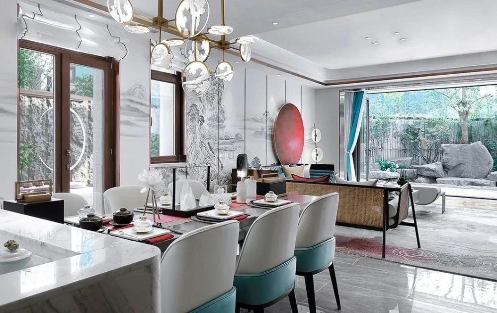 530㎡联排别墅,超美还是新中式!